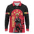 Trinidad and Tobago Cricket Personalized Long Sleeve Polo Shirt Trinbago Knight Riders 5th Champions Proud - Wonder Print Shop