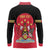 Trinidad and Tobago Cricket Personalized Long Sleeve Polo Shirt Trinbago Knight Riders 5th Champions Proud - Wonder Print Shop