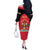 Trinidad and Tobago Cricket Personalized Off The Shoulder Long Sleeve Dress Trinbago Knight Riders 5th Champions Proud - Wonder Print Shop