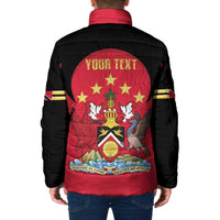 Trinidad and Tobago Cricket Personalized Padded Jacket Trinbago Knight Riders 5th Champions Proud - Wonder Print Shop