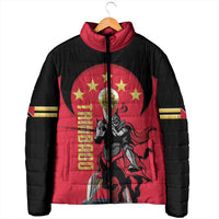 Trinidad and Tobago Cricket Personalized Padded Jacket Trinbago Knight Riders 5th Champions Proud - Wonder Print Shop