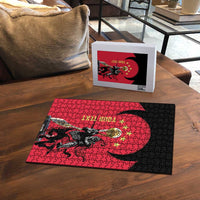 Trinidad and Tobago Cricket Personalized Puzzle Trinbago Knight Riders 5th Champions Proud - Wonder Print Shop