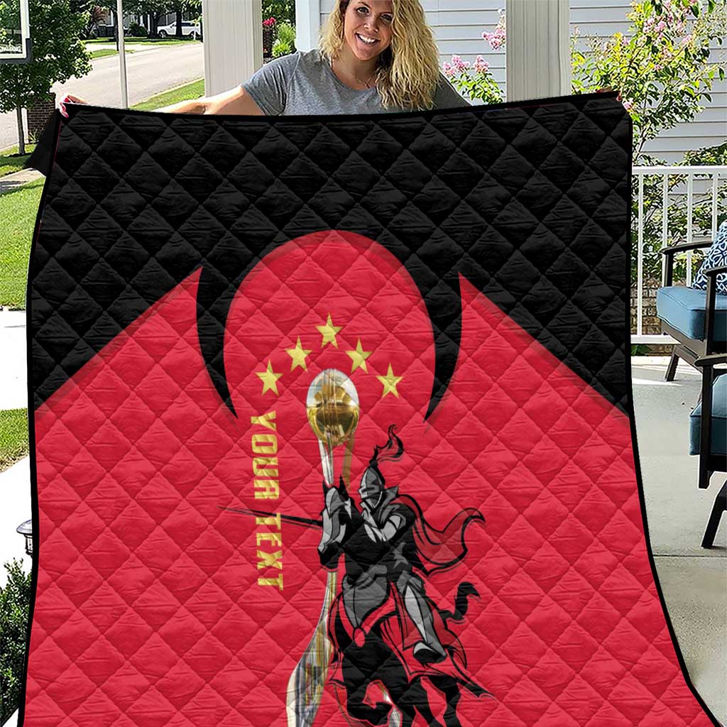 Trinidad and Tobago Cricket Personalized Quilt Trinbago Knight Riders 5th Champions Proud - Wonder Print Shop
