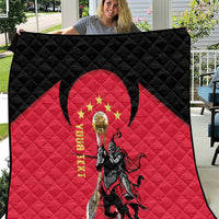 Trinidad and Tobago Cricket Personalized Quilt Trinbago Knight Riders 5th Champions Proud - Wonder Print Shop