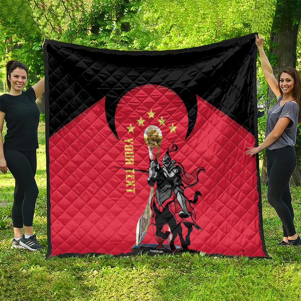 Trinidad and Tobago Cricket Personalized Quilt Trinbago Knight Riders 5th Champions Proud - Wonder Print Shop