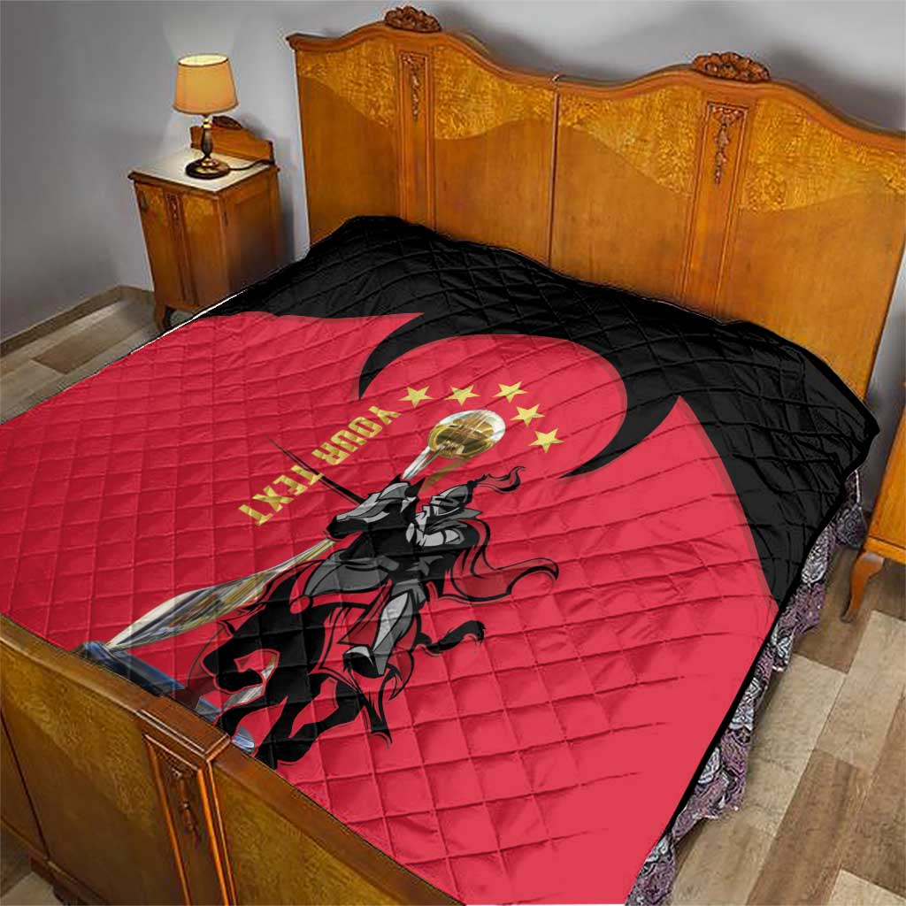 Trinidad and Tobago Cricket Personalized Quilt Trinbago Knight Riders 5th Champions Proud - Wonder Print Shop
