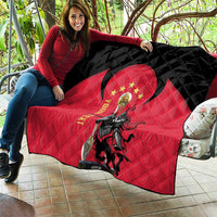 Trinidad and Tobago Cricket Personalized Quilt Trinbago Knight Riders 5th Champions Proud - Wonder Print Shop