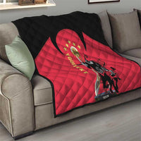 Trinidad and Tobago Cricket Personalized Quilt Trinbago Knight Riders 5th Champions Proud - Wonder Print Shop