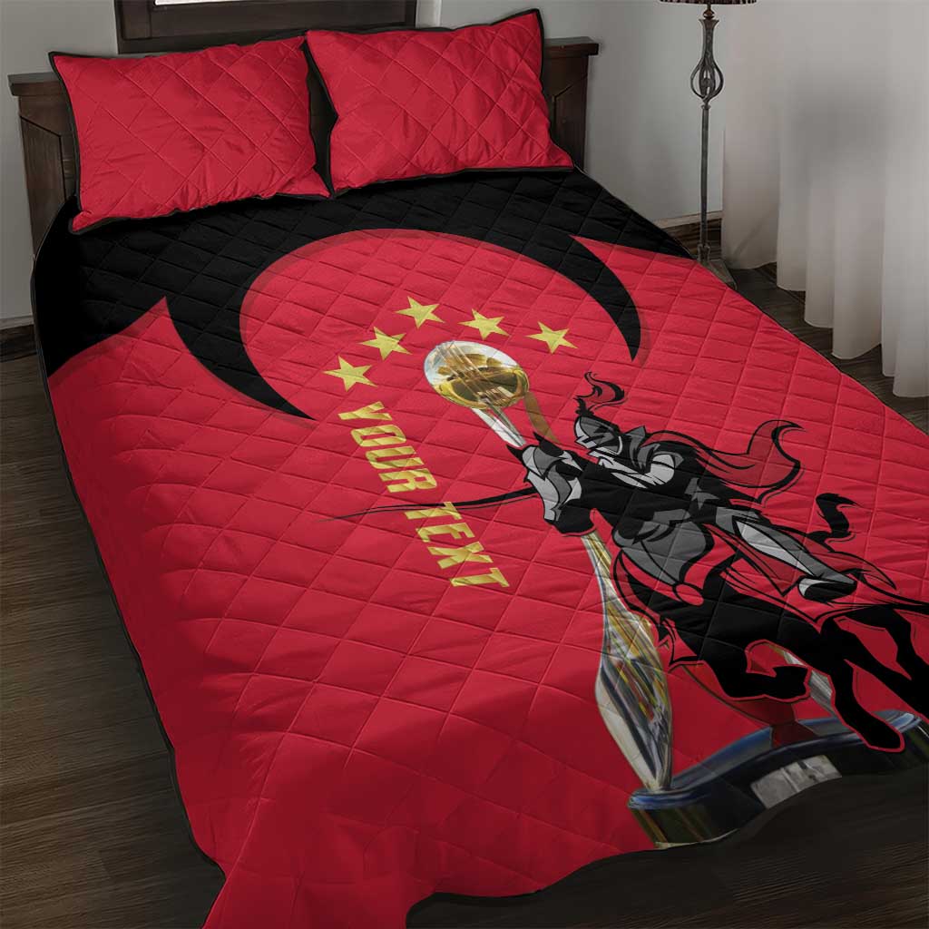 Trinidad and Tobago Cricket Personalized Quilt Bed Set Trinbago Knight Riders 5th Champions Proud - Wonder Print Shop