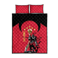 Trinidad and Tobago Cricket Personalized Quilt Bed Set Trinbago Knight Riders 5th Champions Proud - Wonder Print Shop