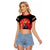 Trinidad and Tobago Cricket Personalized Raglan Cropped T Shirt Trinbago Knight Riders 5th Champions Proud - Wonder Print Shop