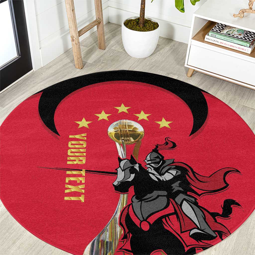 Trinidad and Tobago Cricket Personalized Round Carpet Trinbago Knight Riders 5th Champions Proud - Wonder Print Shop