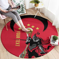 Trinidad and Tobago Cricket Personalized Round Carpet Trinbago Knight Riders 5th Champions Proud - Wonder Print Shop