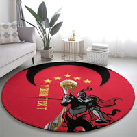 Trinidad and Tobago Cricket Personalized Round Carpet Trinbago Knight Riders 5th Champions Proud - Wonder Print Shop