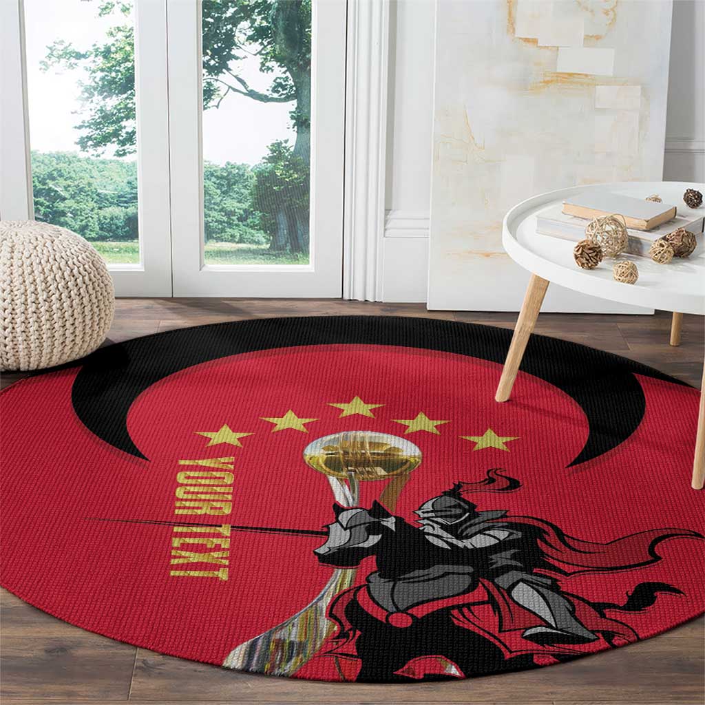 Trinidad and Tobago Cricket Personalized Round Carpet Trinbago Knight Riders 5th Champions Proud - Wonder Print Shop