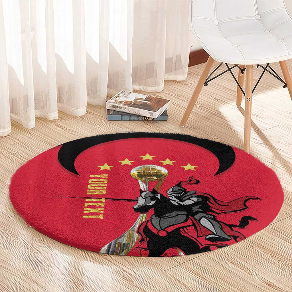 Trinidad and Tobago Cricket Personalized Round Carpet Trinbago Knight Riders 5th Champions Proud - Wonder Print Shop