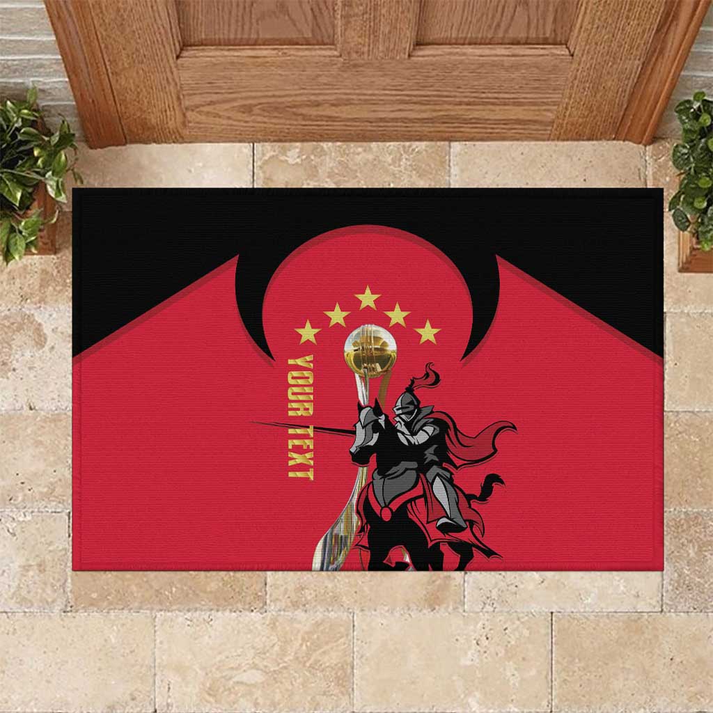 Trinidad and Tobago Cricket Personalized Rubber Doormat Trinbago Knight Riders 5th Champions Proud - Wonder Print Shop