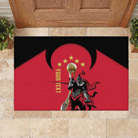 Trinidad and Tobago Cricket Personalized Rubber Doormat Trinbago Knight Riders 5th Champions Proud - Wonder Print Shop