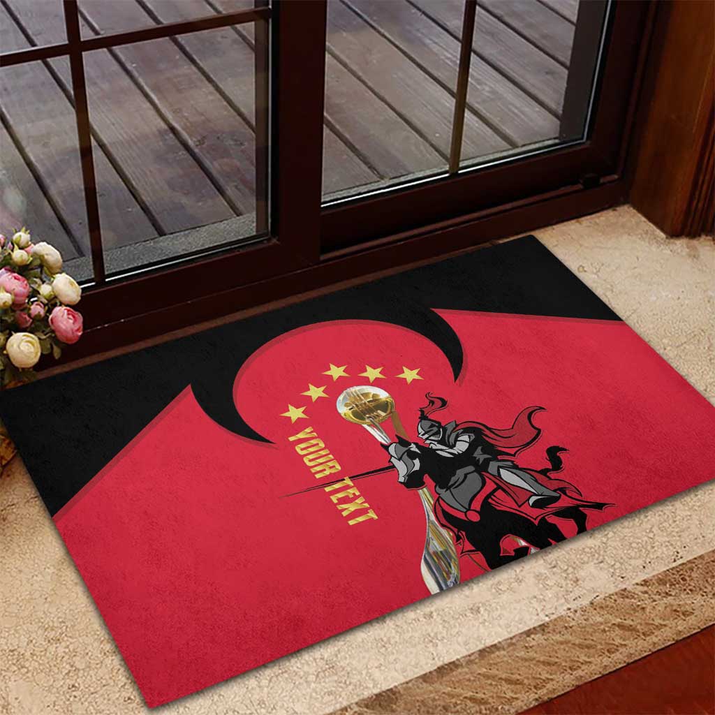 Trinidad and Tobago Cricket Personalized Rubber Doormat Trinbago Knight Riders 5th Champions Proud - Wonder Print Shop