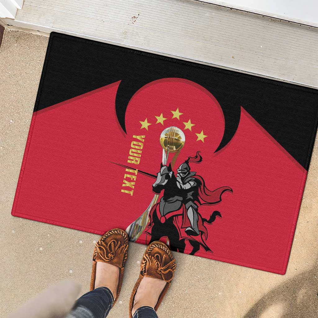 Trinidad and Tobago Cricket Personalized Rubber Doormat Trinbago Knight Riders 5th Champions Proud - Wonder Print Shop