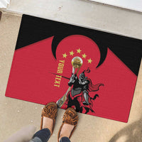 Trinidad and Tobago Cricket Personalized Rubber Doormat Trinbago Knight Riders 5th Champions Proud - Wonder Print Shop