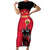 Trinidad and Tobago Cricket Personalized Short Sleeve Bodycon Dress Trinbago Knight Riders 5th Champions Proud - Wonder Print Shop