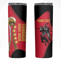 Trinidad and Tobago Cricket Personalized Skinny Tumbler Trinbago Knight Riders 5th Champions Proud - Wonder Print Shop