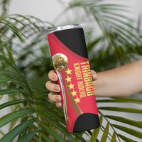 Trinidad and Tobago Cricket Personalized Skinny Tumbler Trinbago Knight Riders 5th Champions Proud - Wonder Print Shop