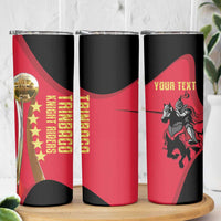 Trinidad and Tobago Cricket Personalized Skinny Tumbler Trinbago Knight Riders 5th Champions Proud - Wonder Print Shop