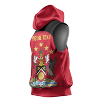 Trinidad and Tobago Cricket Personalized Sleeveless Hoodie Trinbago Knight Riders 5th Champions Proud - Wonder Print Shop