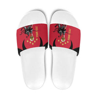 Trinidad and Tobago Cricket Personalized Slide Sandals Trinbago Knight Riders 5th Champions Proud - Wonder Print Shop