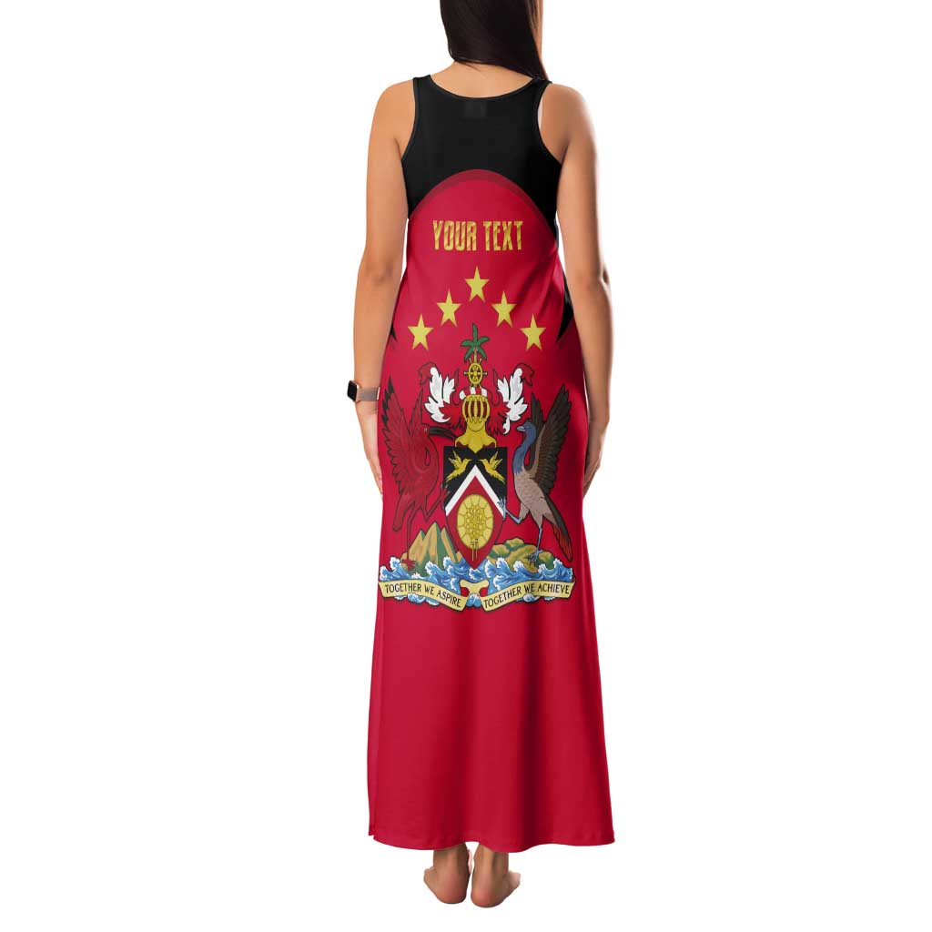 Trinidad and Tobago Cricket Personalized Tank Maxi Dress Trinbago Knight Riders 5th Champions Proud - Wonder Print Shop