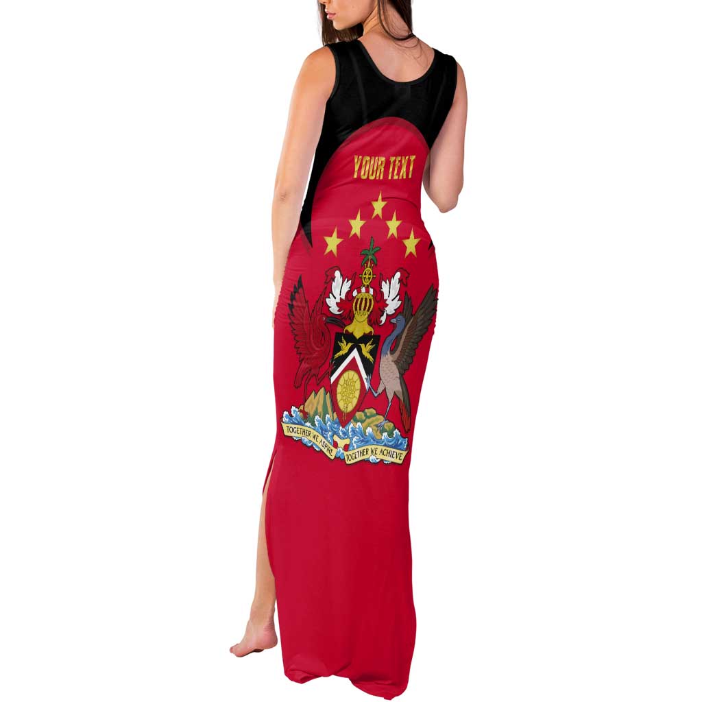 Trinidad and Tobago Cricket Personalized Tank Maxi Dress Trinbago Knight Riders 5th Champions Proud - Wonder Print Shop