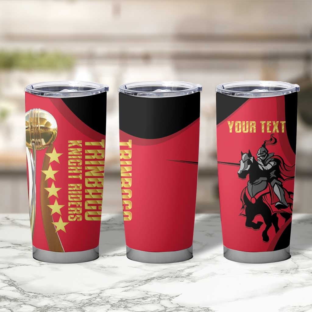 Trinidad and Tobago Cricket Personalized Tumbler Cup Trinbago Knight Riders 5th Champions Proud - Wonder Print Shop