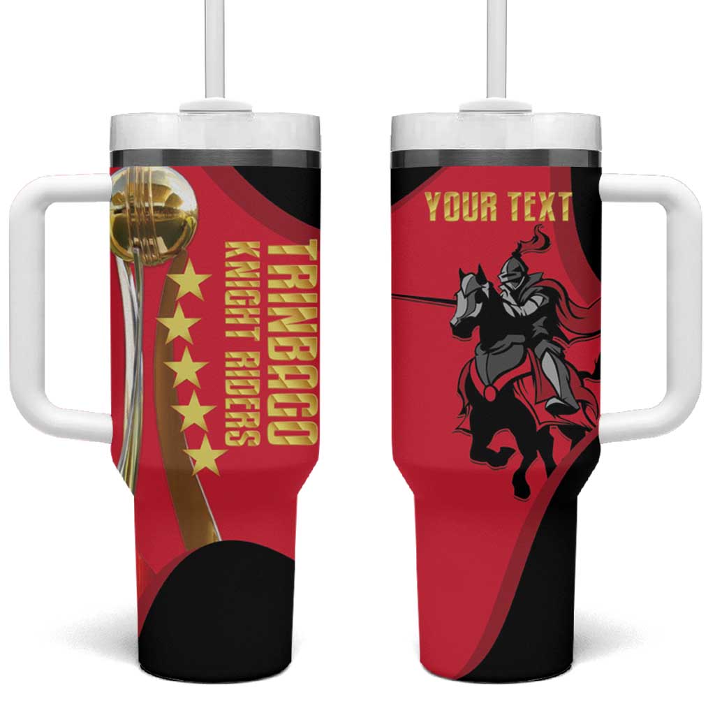 Trinidad and Tobago Cricket Personalized Tumbler With Handle Trinbago Knight Riders 5th Champions Proud - Wonder Print Shop