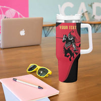 Trinidad and Tobago Cricket Personalized Tumbler With Handle Trinbago Knight Riders 5th Champions Proud - Wonder Print Shop