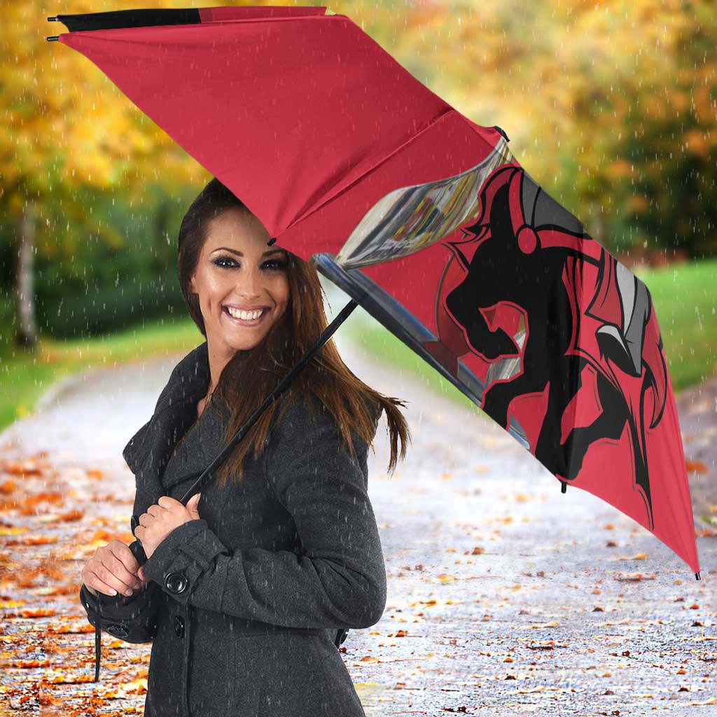 Trinidad and Tobago Cricket Personalized Umbrella Trinbago Knight Riders 5th Champions Proud - Wonder Print Shop