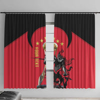 Trinidad and Tobago Cricket Personalized Window Curtain Trinbago Knight Riders 5th Champions Proud - Wonder Print Shop
