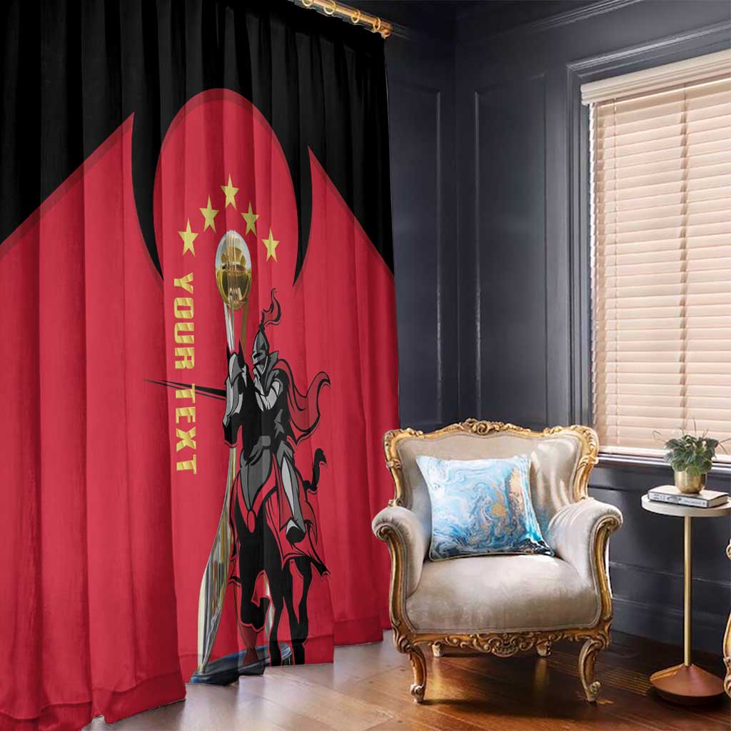 Trinidad and Tobago Cricket Personalized Window Curtain Trinbago Knight Riders 5th Champions Proud - Wonder Print Shop