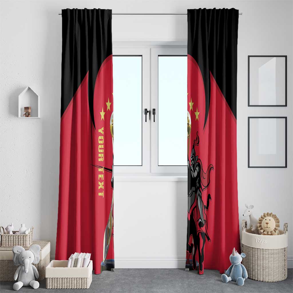 Trinidad and Tobago Cricket Personalized Window Curtain Trinbago Knight Riders 5th Champions Proud - Wonder Print Shop