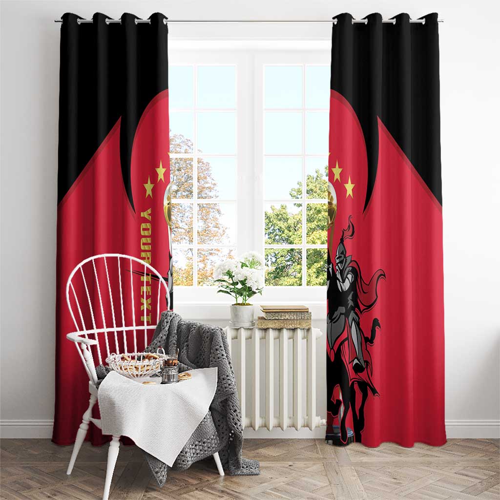 Trinidad and Tobago Cricket Personalized Window Curtain Trinbago Knight Riders 5th Champions Proud - Wonder Print Shop