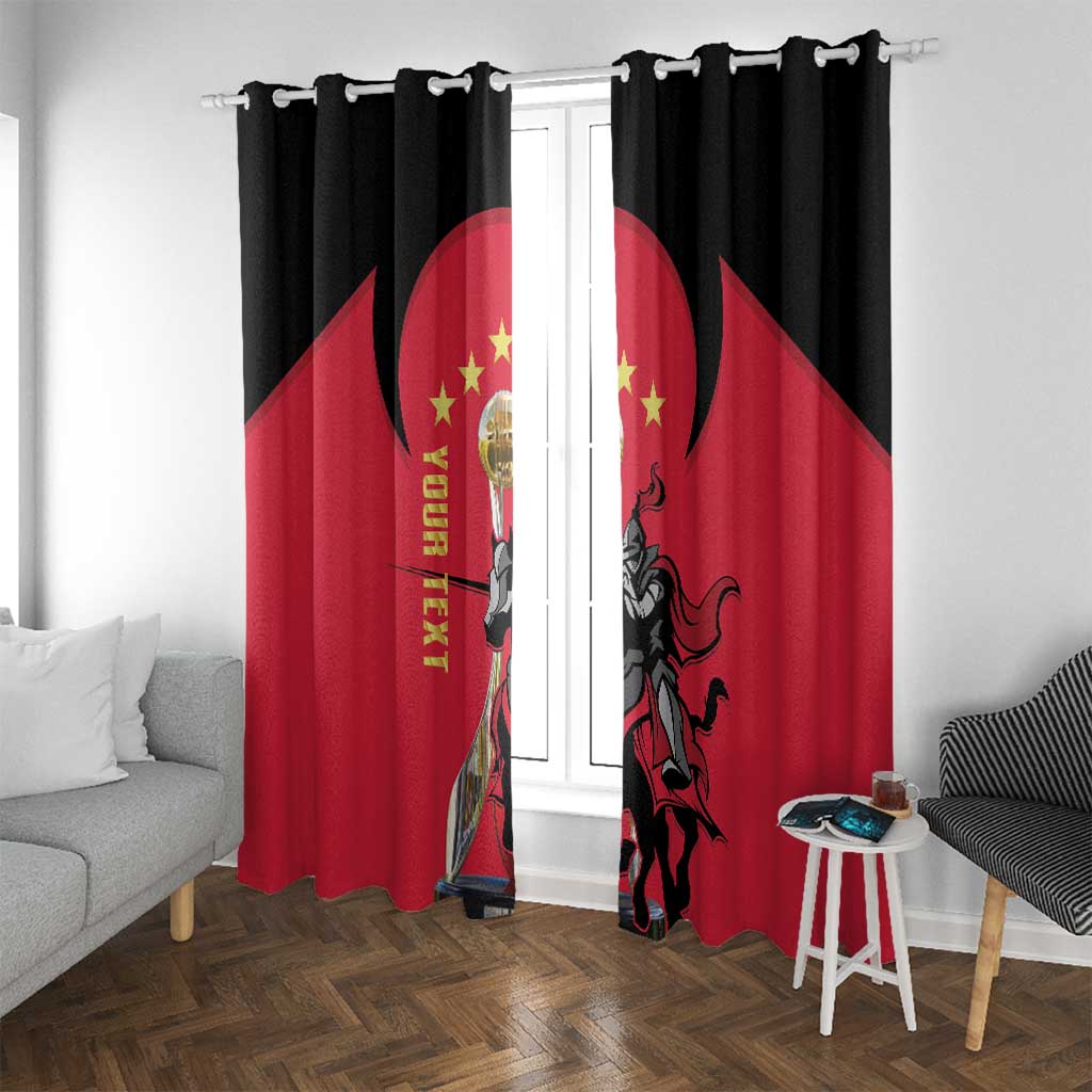 Trinidad and Tobago Cricket Personalized Window Curtain Trinbago Knight Riders 5th Champions Proud - Wonder Print Shop
