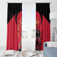 Trinidad and Tobago Cricket Personalized Window Curtain Trinbago Knight Riders 5th Champions Proud - Wonder Print Shop