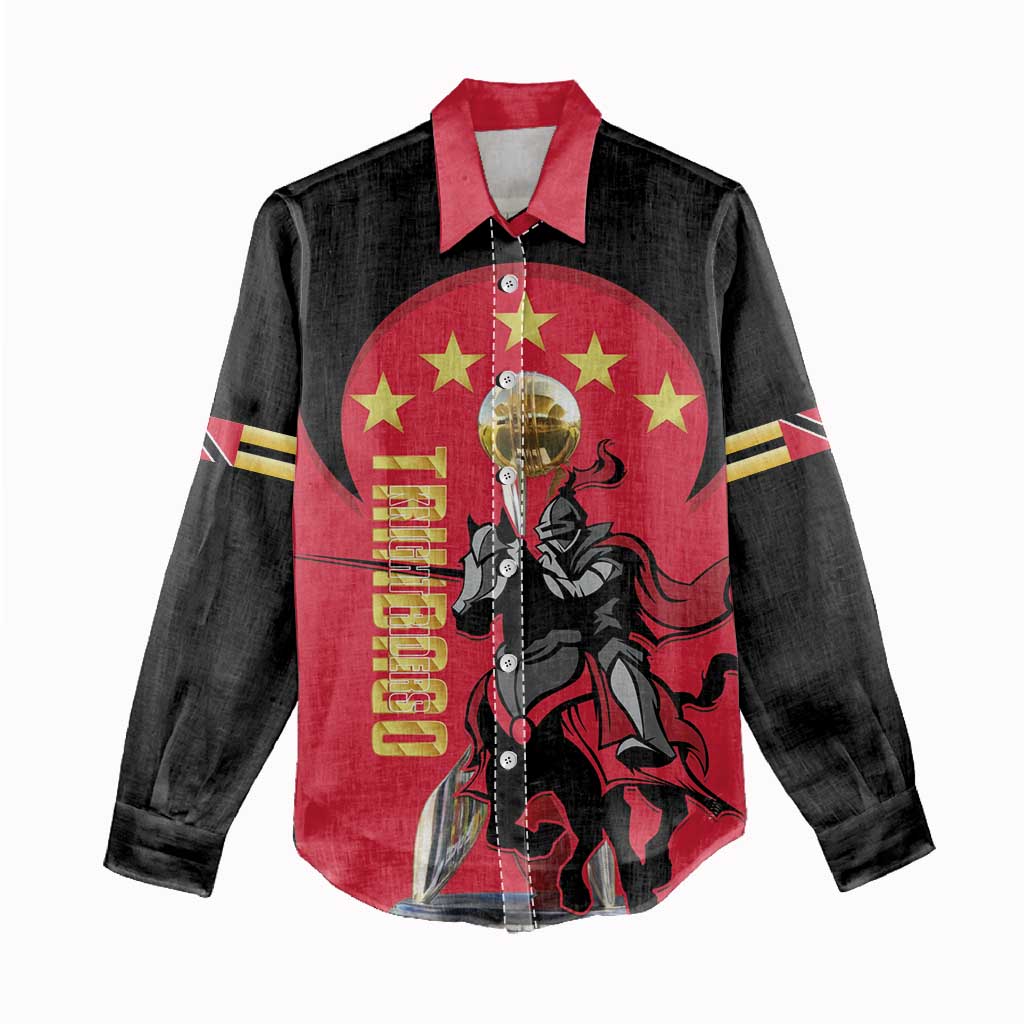 Trinidad and Tobago Cricket Personalized Women Casual Shirt Trinbago Knight Riders 5th Champions Proud - Wonder Print Shop