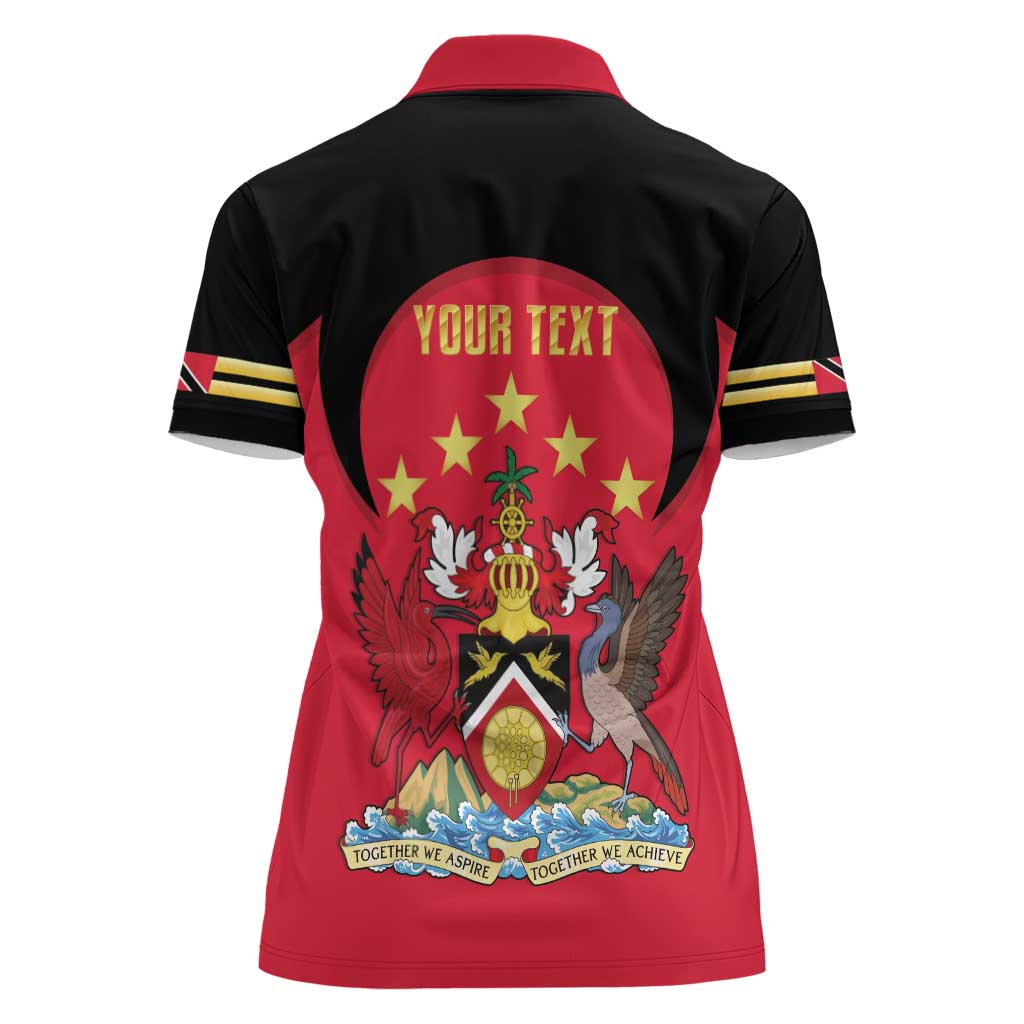 Trinidad and Tobago Cricket Personalized Women Polo Shirt Trinbago Knight Riders 5th Champions Proud - Wonder Print Shop