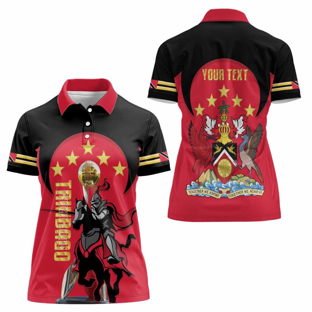 Trinidad and Tobago Cricket Personalized Women Polo Shirt Trinbago Knight Riders 5th Champions Proud - Wonder Print Shop