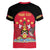 Trinidad and Tobago Cricket Personalized Women V-Neck T-Shirt Trinbago Knight Riders 5th Champions Proud - Wonder Print Shop