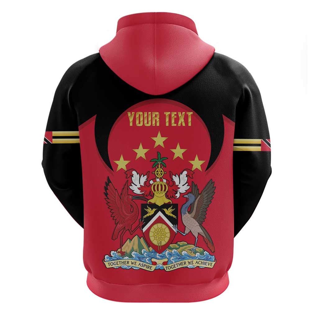 Trinidad and Tobago Cricket Personalized Zip Hoodie Trinbago Knight Riders 5th Champions Proud - Wonder Print Shop