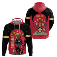 Trinidad and Tobago Cricket Personalized Zip Hoodie Trinbago Knight Riders 5th Champions Proud - Wonder Print Shop