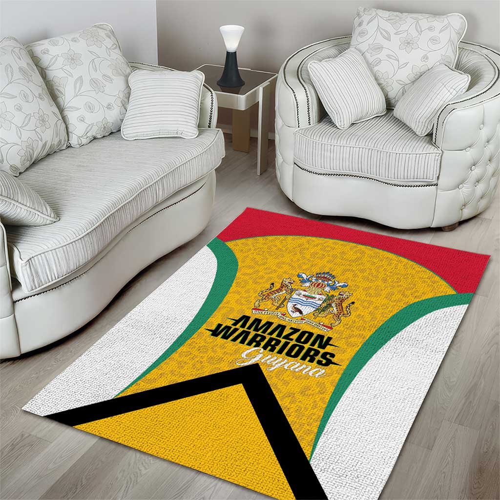 Guyana Cricket Area Rug Amazon Warriors Est 2013 Version - Wonder Print Shop
